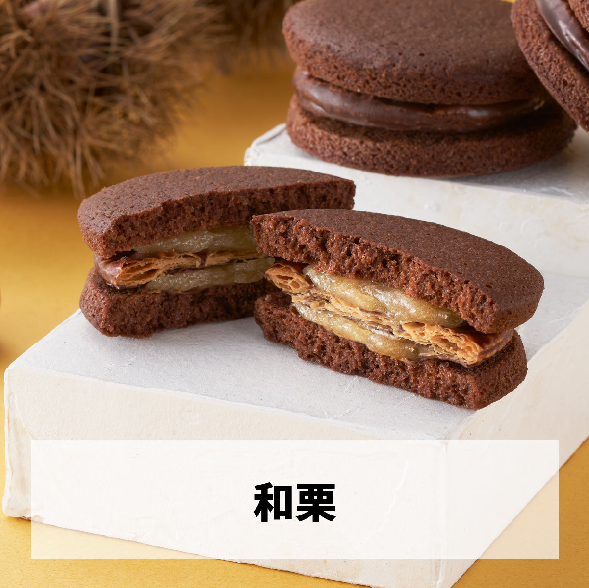 なんばんショコラサンド8個入(熊本県産和栗・博多あまおう)