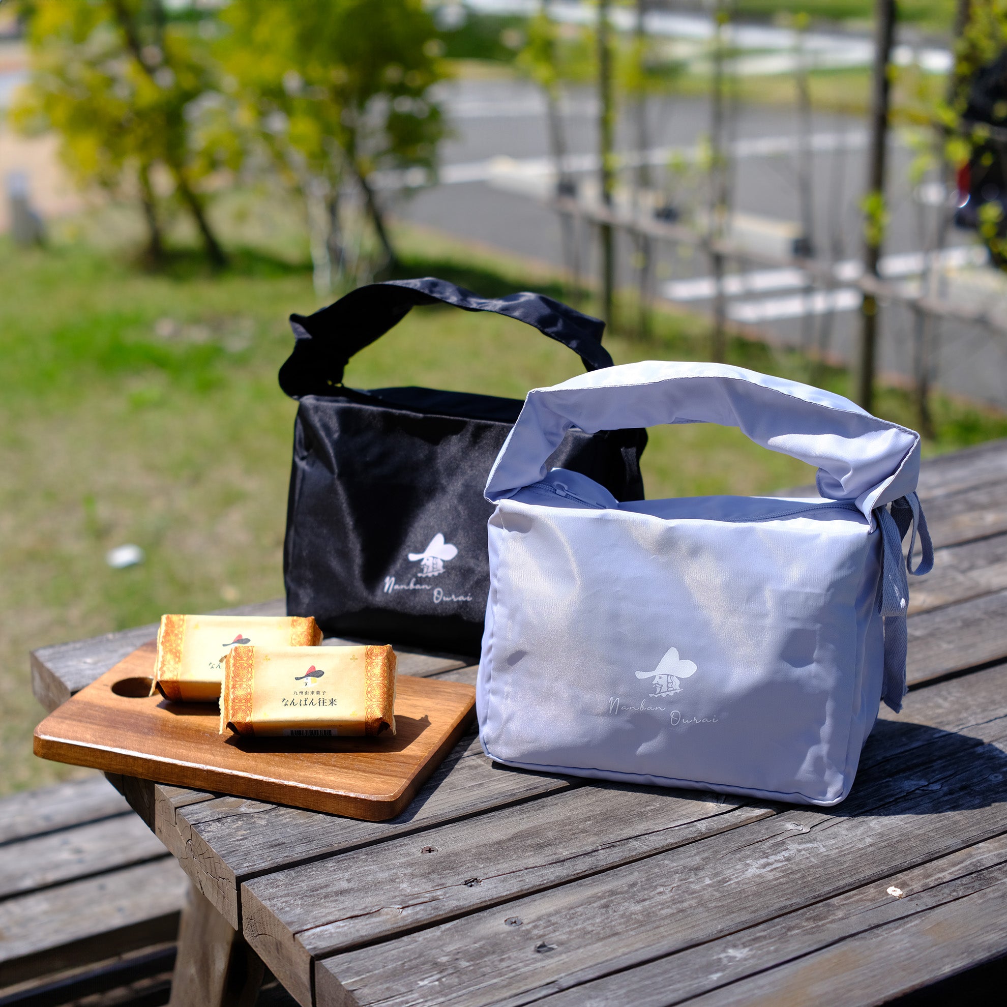 数量限定】なんばん往来 ランチトートバックセット(水色) 数量限定】なんばん往来 ランチトートバックセット(水色)