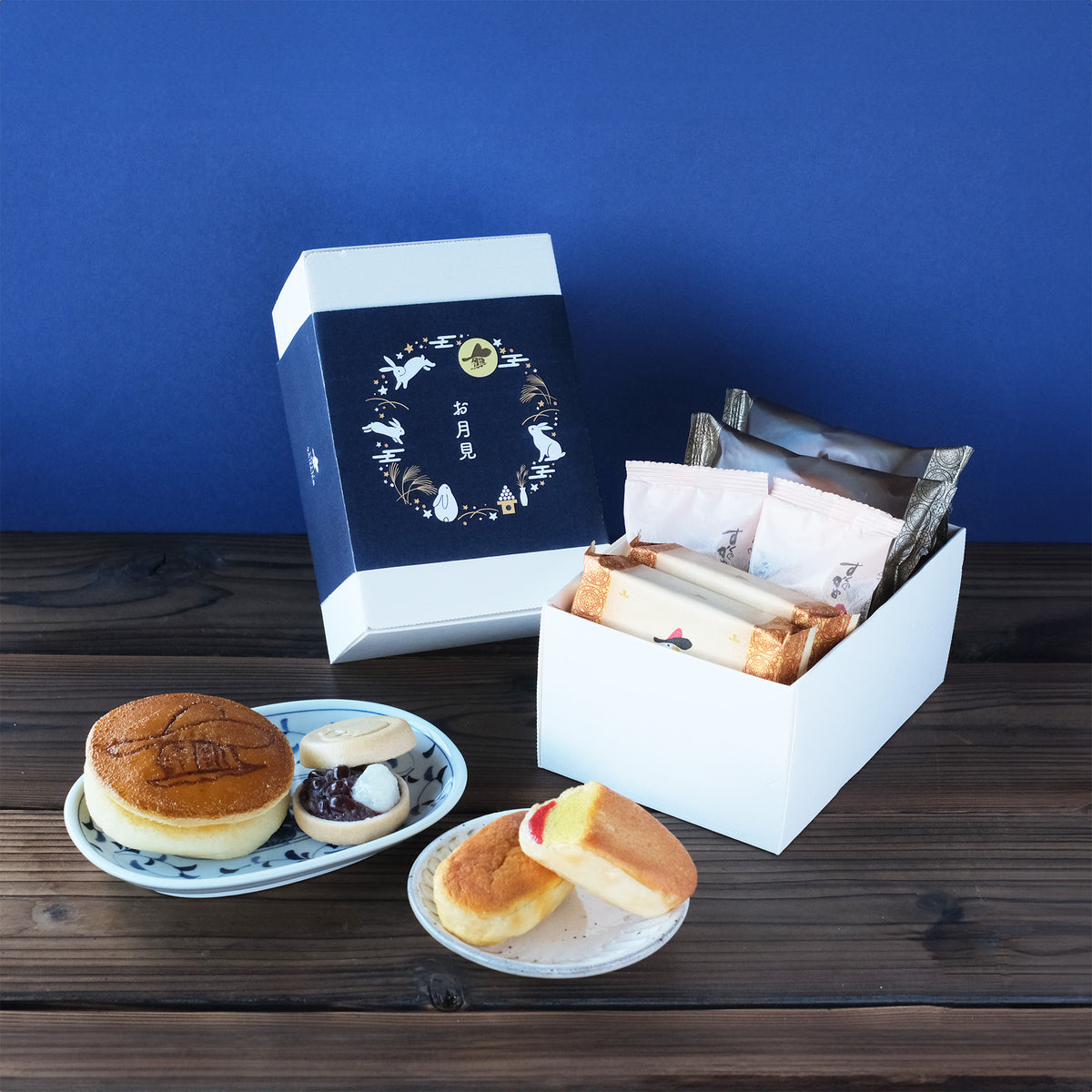 【オンラインショップ限定】秋のお月見セット（うさぎ掛け紙）